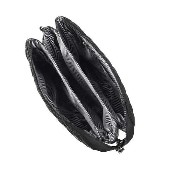 Quilted Puffer Crossbody W/ Chain Décor Strap- Black- NWT - Picture 7 of 7